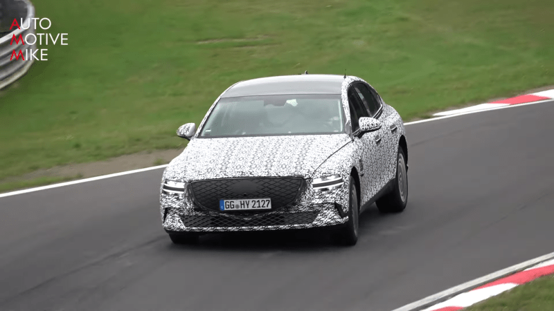 Genesis Is Testing Its Tesla Model S Rival at the Nurburgring Now