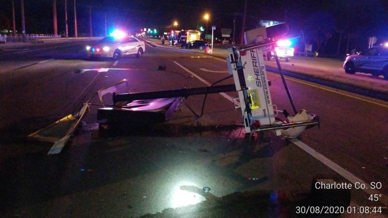 Florida Man Arrested for DUI After Hitting a ‘Drive Sober or Get Pulled Over’ Sign