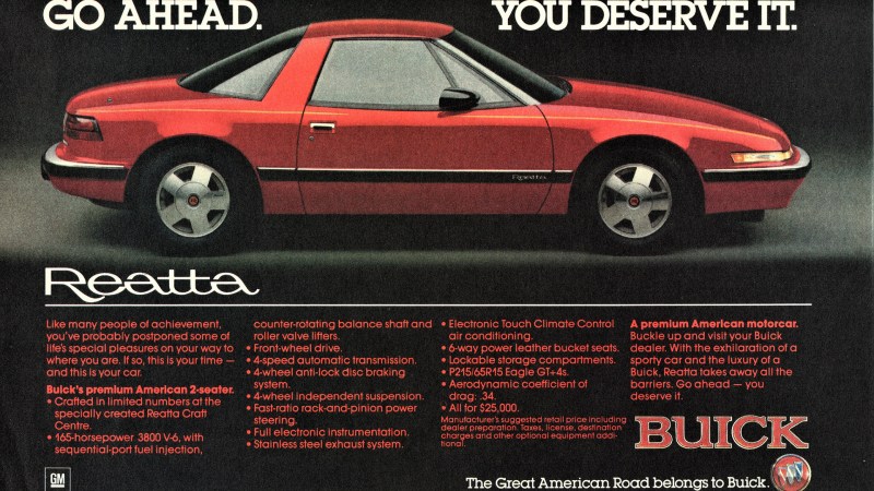 Ad of the Week: The ‘Special Pleasures’ of the 1988 Buick Reatta
