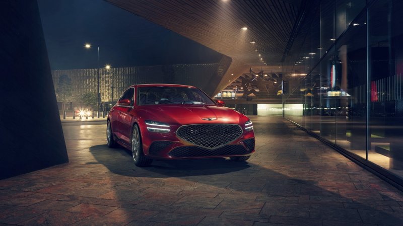 The 2022 Genesis G70 Will Get Drift Mode, a Valved Exhaust, and a New Sport+ Mode