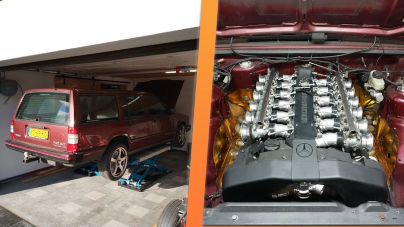 This Volvo 740 Wagon With a 400-HP Mercedes V12 Is a Legit Flying Brick in the Making