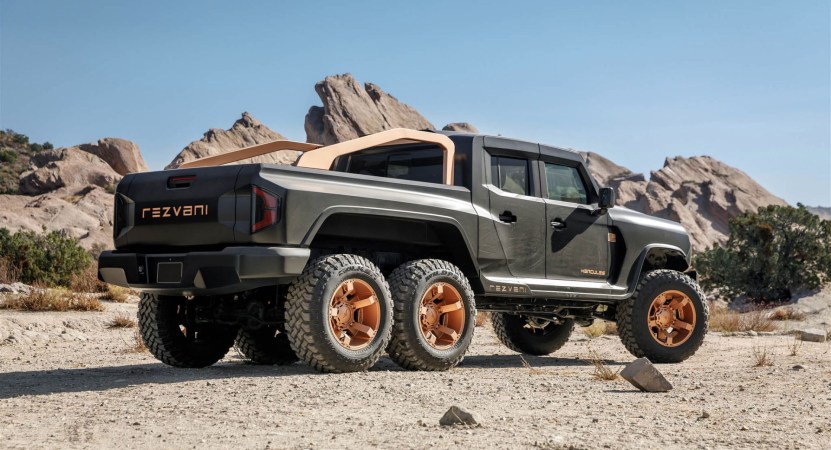 The Rezvani Hercules 6×6 Is a Jacked Up Jeep Wrangler With an Optional 1,300 HP Tuned Dodge Demon V8