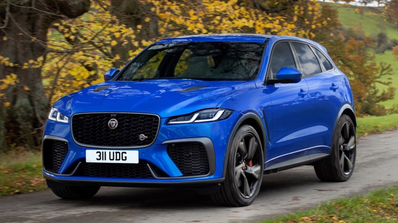 2021 Jaguar F-Pace SVR Keeps the 550-HP V8, Adds More Torque and Better Handling