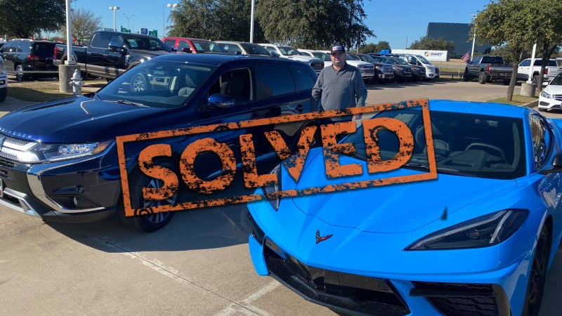 Here’s the Real Reason Why This Guy Traded His C8 Corvette for a Mitsubishi Outlander