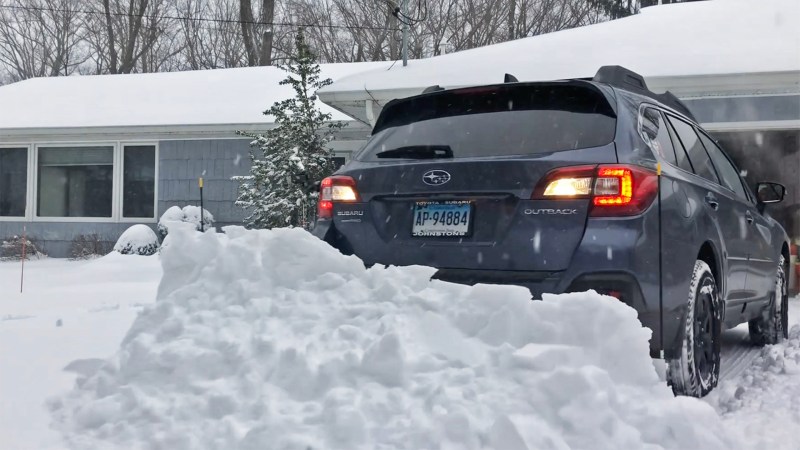 This Trailer Hitch Snowplow on My Subaru Saved My Driveway From a Massive Winter Storm