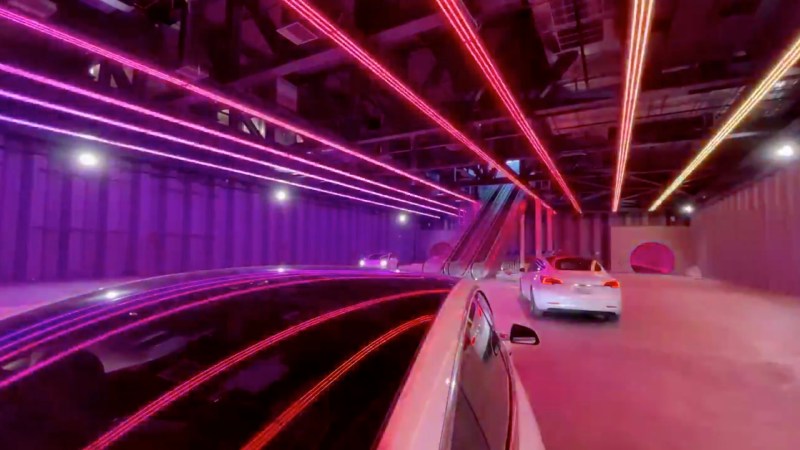 The Boring Company Had a ‘Tunnel Rave’ Light Show to Celebrate Its Near-Complete Las Vegas Loop