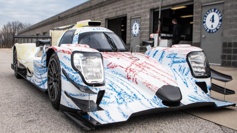 Thank a Six-Year-Old for This Prototype Race Car’s Extremely Good Crayon Livery