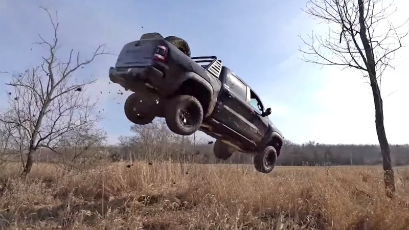 This Ram 1500 TRX Held Up Surprisingly Well After YouTuber’s Massive Jump