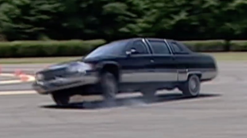 Watch a Secret Service Agent Nail a Three-Wheel J-Turn in a Cadillac Fleetwood Limo