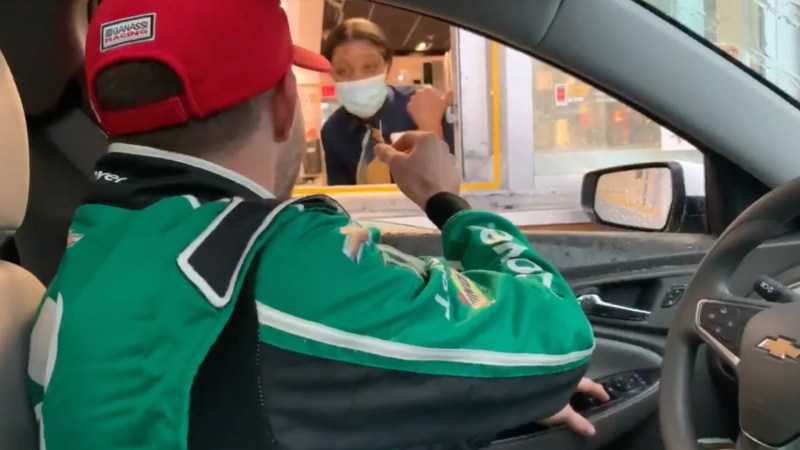 NASCAR Driver Sneaks Out to McDonald’s During Daytona 500 Rain Delay