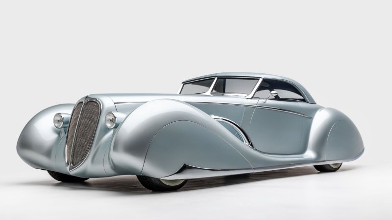 James Hetfield’s Art Deco Hot Rod Rides the Lightning at the Petersen