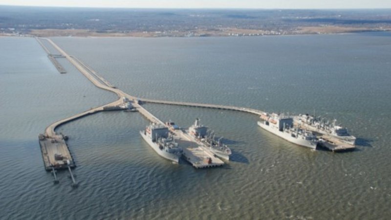 This Trident-Shaped Munitions Rail Runs Two Miles Off the NJ Coast