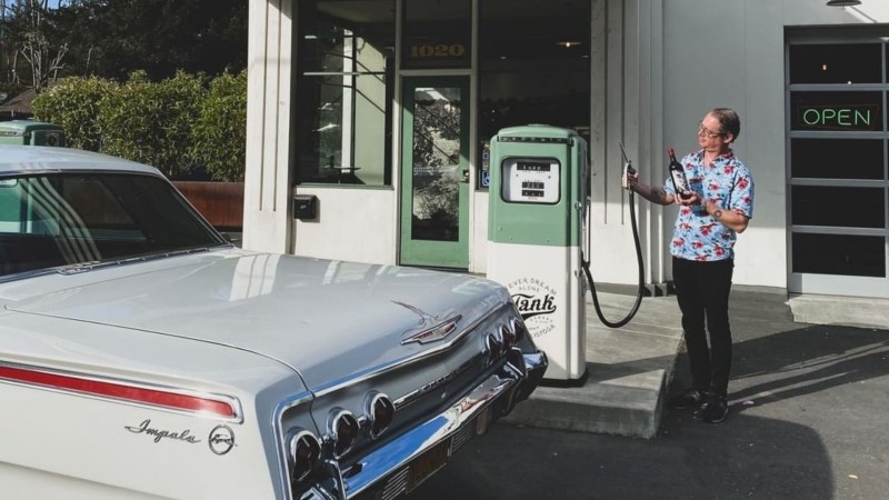 Tank Garage Winery Has Grapes, Not Gas in Its Vintage Pumps