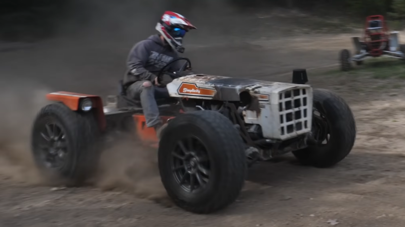 Watch That Sketchy 2JZ-Powered Lawn Tractor Finally Run and Drive