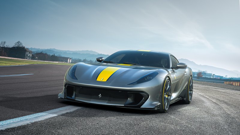 The Ferrari 812 Competizione Makes 819 HP and Revs to the Sky