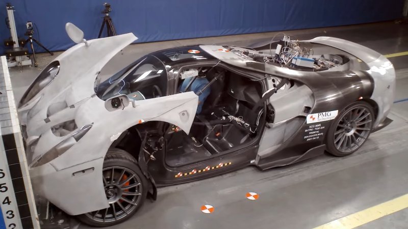 Crash Testing a $460,000 Scuderia Cameron Glickenhaus 004S Hurts to Watch