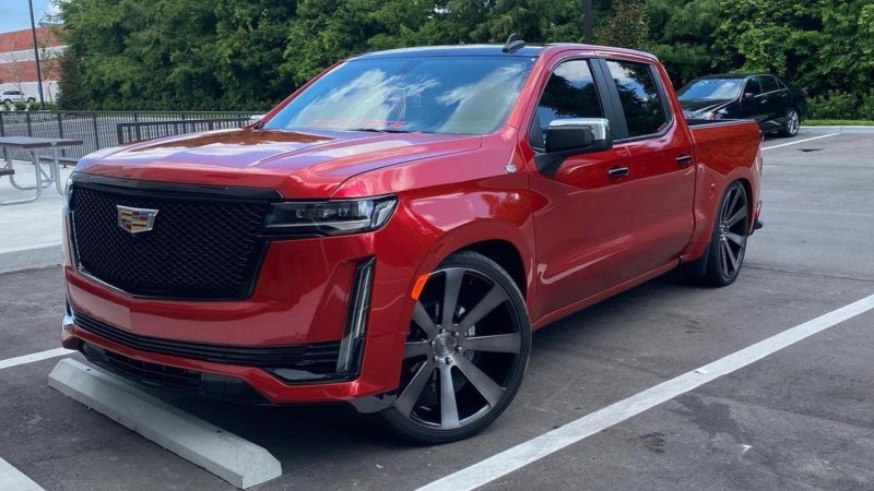 Miami Shop Grafts Cadillac Escalade Face Onto Chevy Silverado