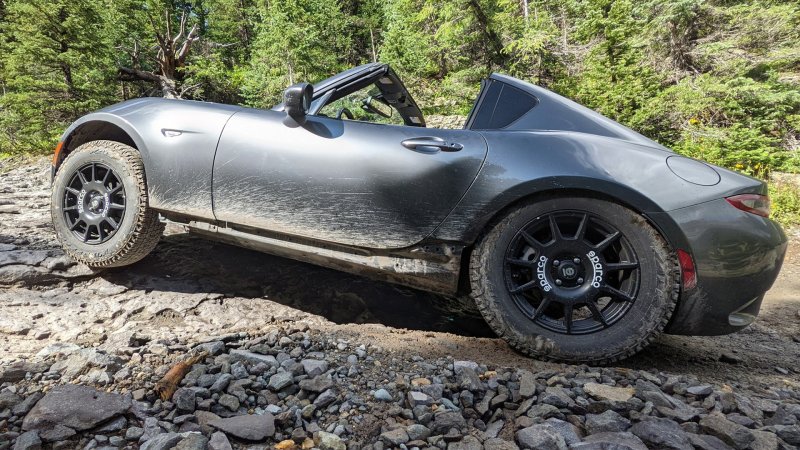 This Mazda Miata Climbed a Colorado Jeep Trail on Stock Suspension With No Spotters