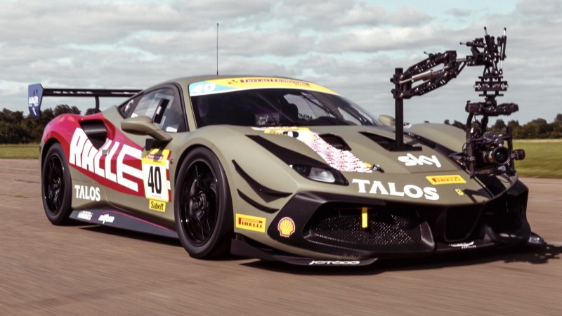 Ferrari 488 Challenge Race Car Lives on as Track-Blitzing Camera Rig