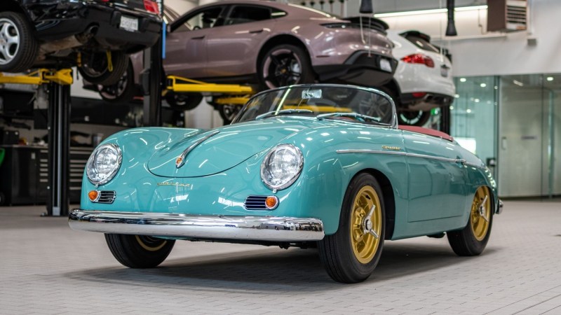 Porsche 356 Restomod Is a Tartan-Clad Contender in Restoration Challenge