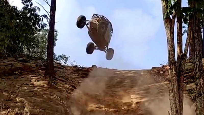 Watch This Polaris RZR Touch the Sky in High-Speed Hill Climb Run