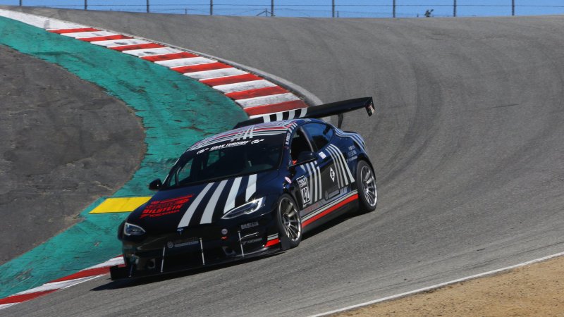 Modified Tesla Model S Plaid Sets EV Lap Record at Laguna Seca