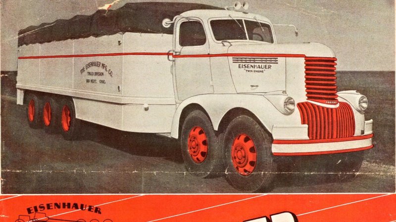 This Twin-Engine, Six-Wheel-Steer Truck Was Supposed to Replace Semis After WWII