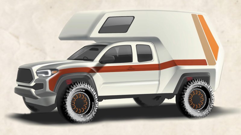 Toyota Tacoma ‘Tacozilla’ Pays Tribute to Original Chinook Camper