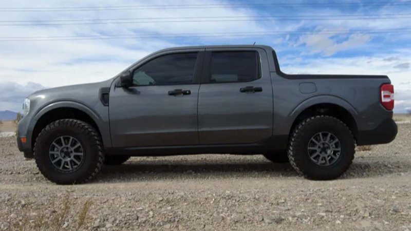 Lifted Ford Maverick on 32-Inch Tires Looks Like a Real Truck