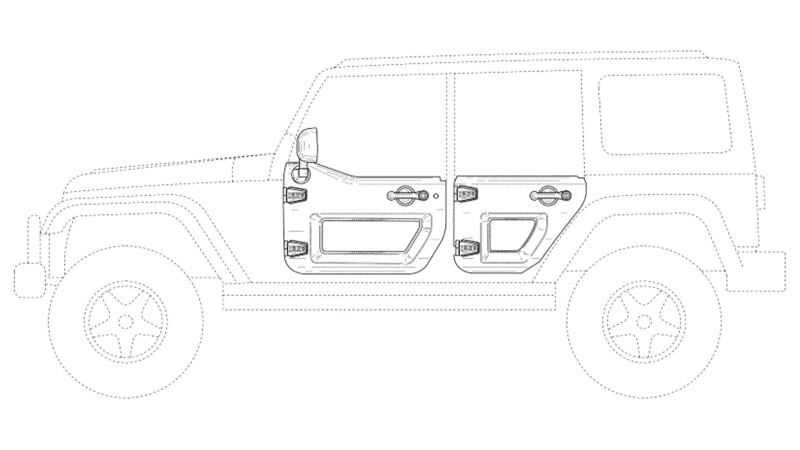 Jeep Patent Reveals Bronco-Style Donut Doors for the Wrangler