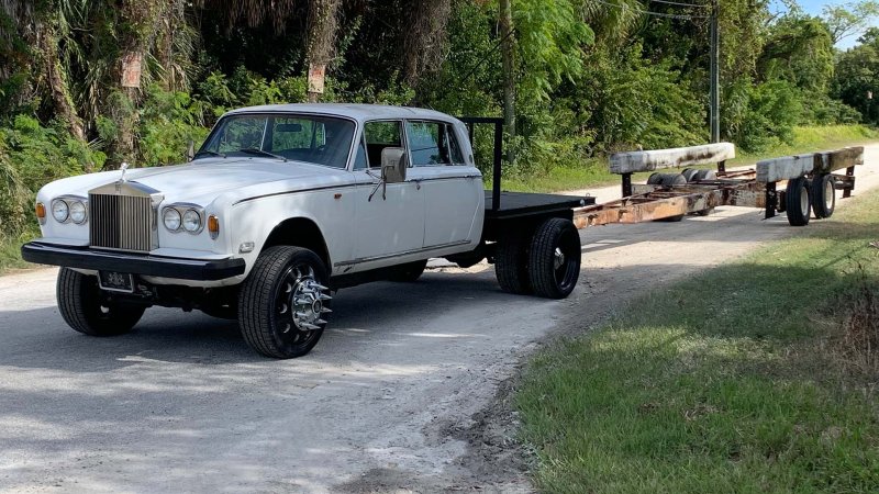 This Rolls-Royce Dually Pickup Was Built to Tow Other Rolls-Royces