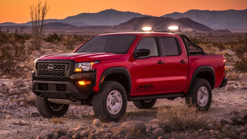 Turns Out the New Nissan Frontier Looks Fantastic on Old Hardbody Pickup Wheels