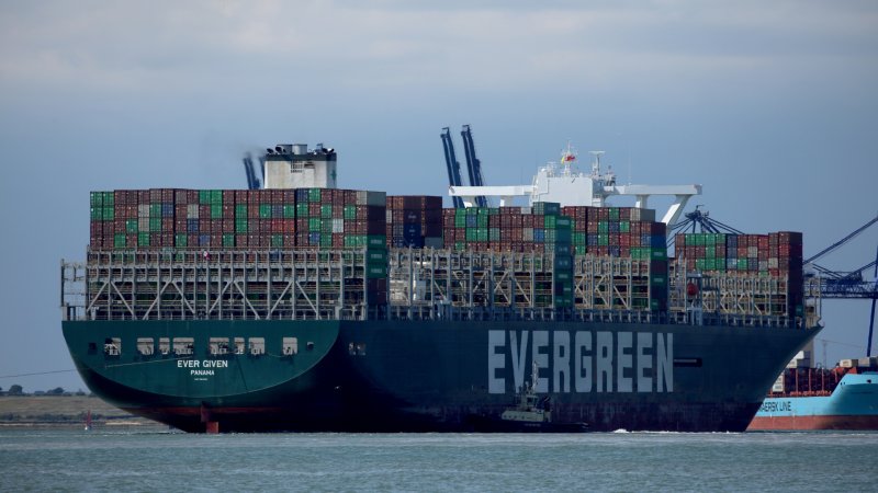 The Ever Given Is Back in the Suez Canal as Cousin Ship Sits Beached in Chesapeake Bay