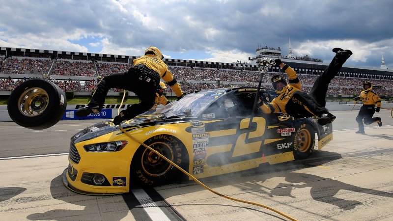 For One Perfect Moment, NASCAR Does Gymnastics