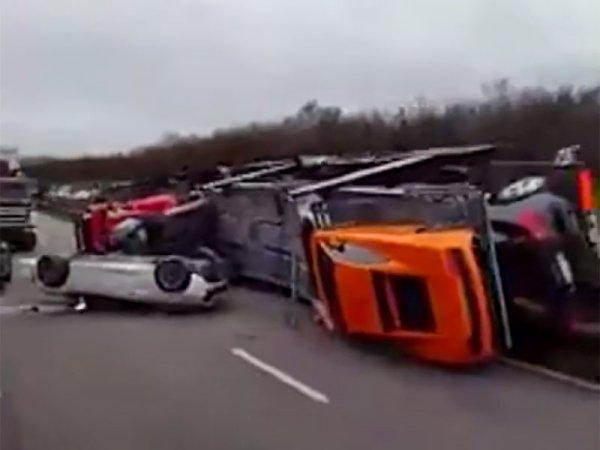 French Supercar Transporter Crashes, Gives Us the Sads