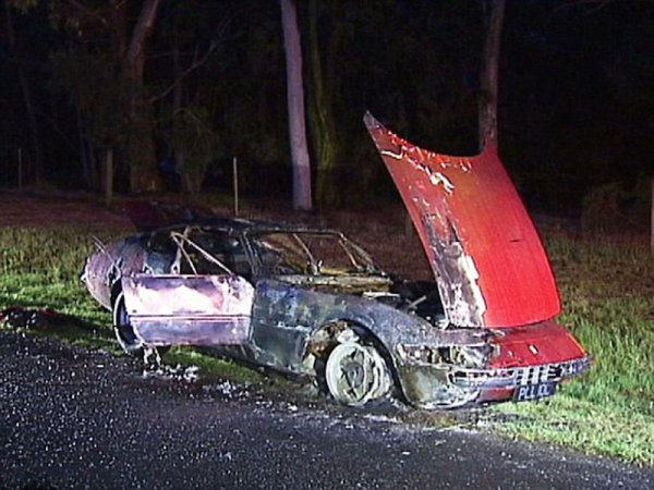 UPDATE: Roger Waters’ Stolen Ferrari Daytona Found Torched