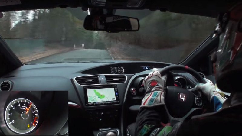 Honda Civic Type R Throws Down in Gunsai Touge Attack