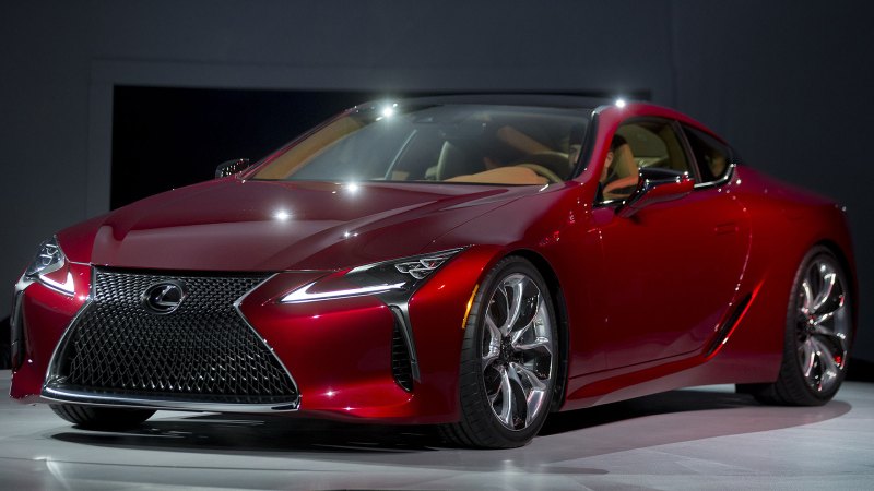 Lexus LC 500 Shows Its Bloody Maw at the Porsche 911