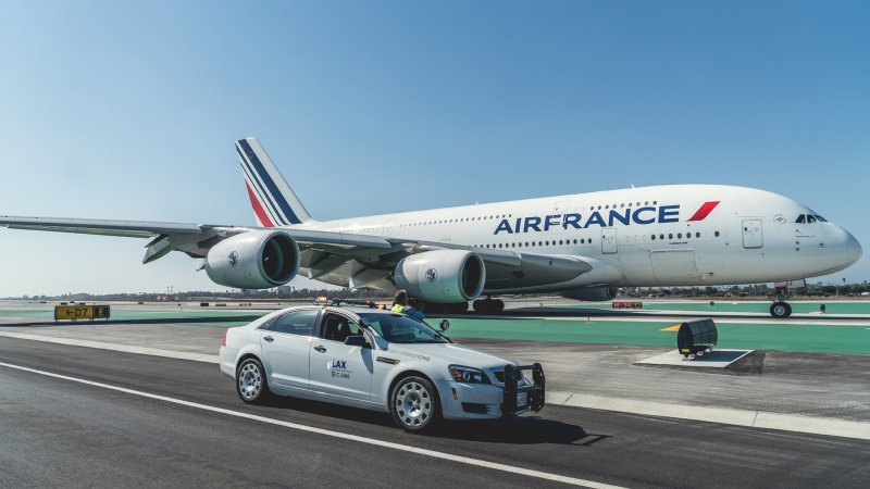 Ride Along Next to the Largest Airliner in the World as it Takes Off From LAX