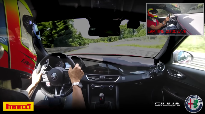 Watch the 505-HP Alfa Romeo Giulia Quadrifoglio Set a Nurburgring Record