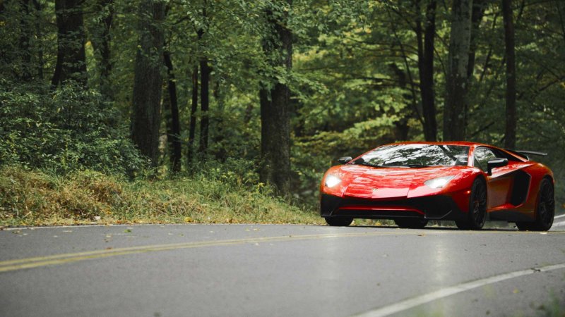 Calling Mom From a Lamborghini Aventador SV