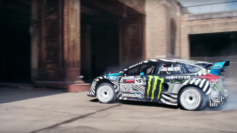 Watch Ken Block Slide All Over an Industrial Complex in Gymkhana 9