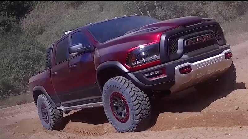 Watch the Hellcat-Powered Ram Rebel TRX Destroy Back Roads at High Speed