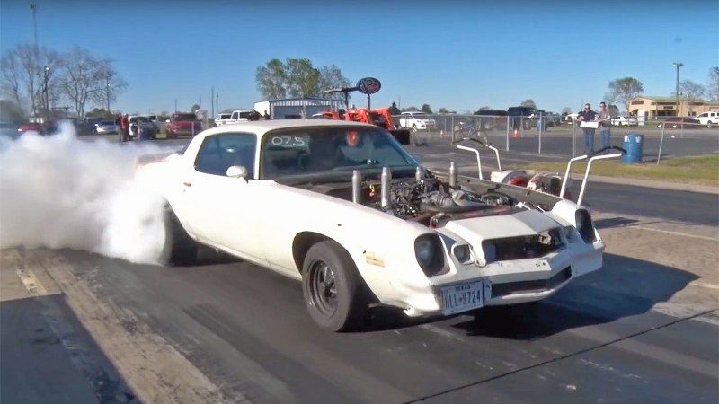 Watch This Quad-Turbo Junkyard Build Camaro Run the Quarter-Mile in 11 Seconds