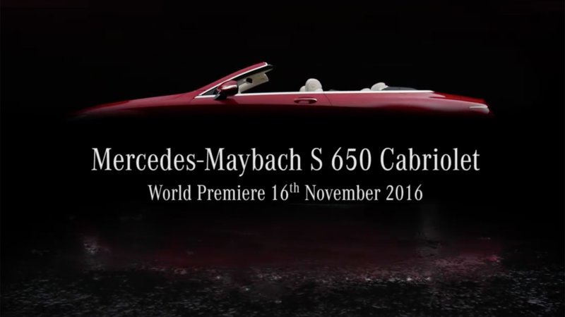 Behold the Mercedes-Maybach S650 Cabriolet in All…Well, Some of Its Glory