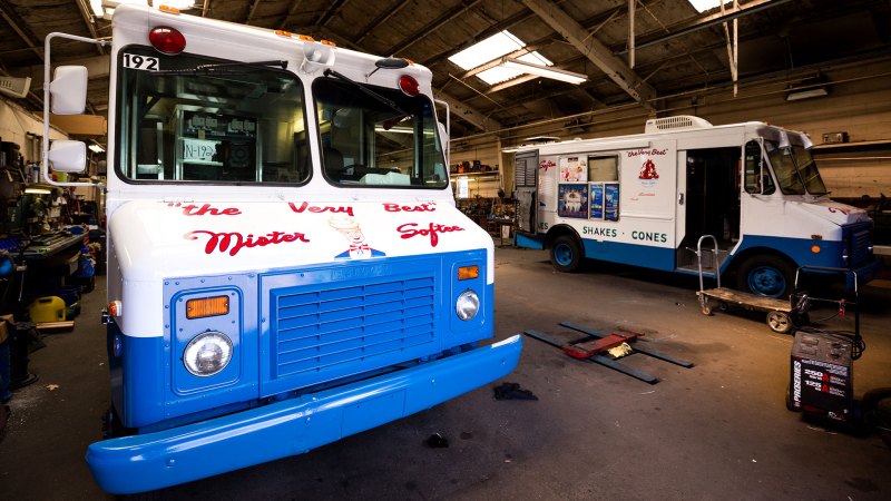 Behind the Scenes at Mr. Softee’s Ice Cream Truck Garage