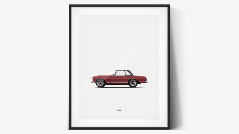 Sheetmetal Stocking Stuffers: Petrolified Vintage Car Prints