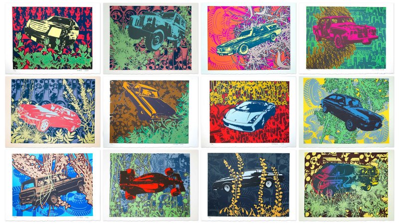 We Want These Vibrant, Pop-Art Silkscreens of Malaise-Era Automotive Decay