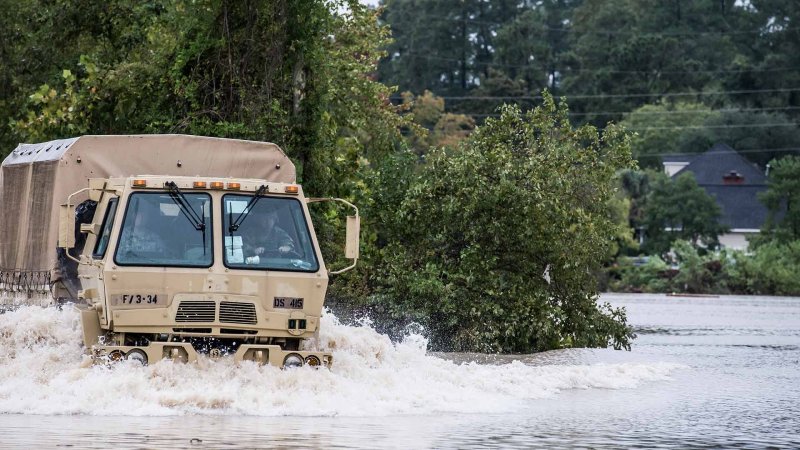 When Flood Waters Rise, Out Come the Big Rigs