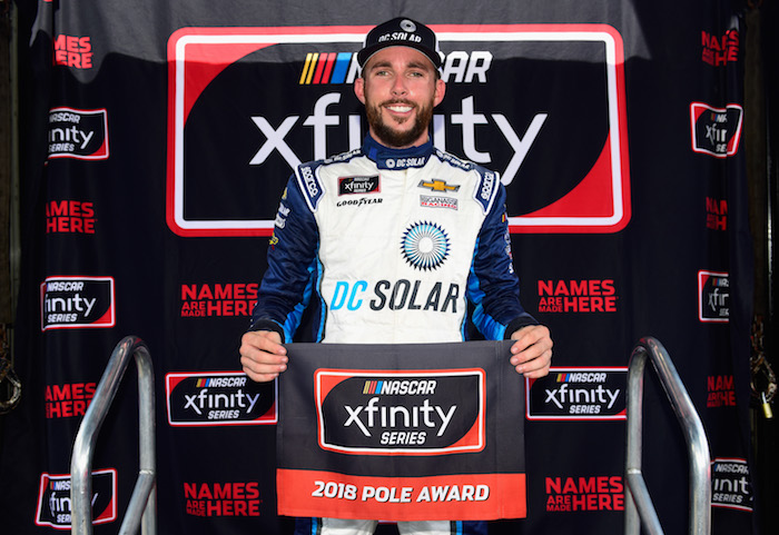 Ross Chastain on the pole